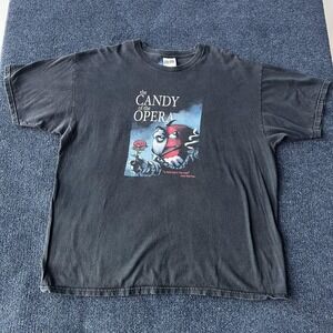 Vintage M&M's Shirt Mens Large Black Candy of the Opera Graphic Advertising 90s